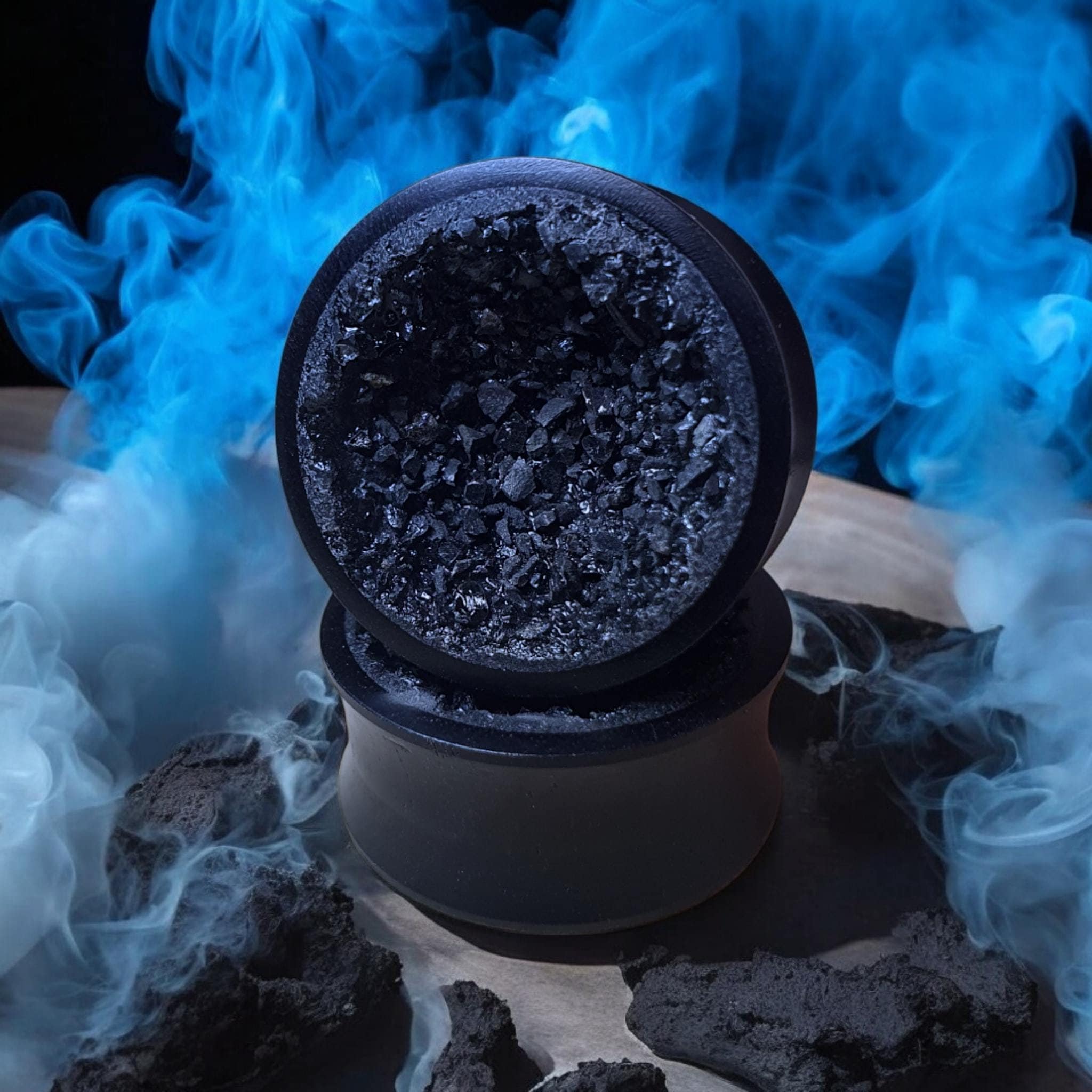 Écarteurs D'oreille Coniques Avec Bouchon En Verre Noir - Tailles De 1,6 Mm à 16 Mm - 11
