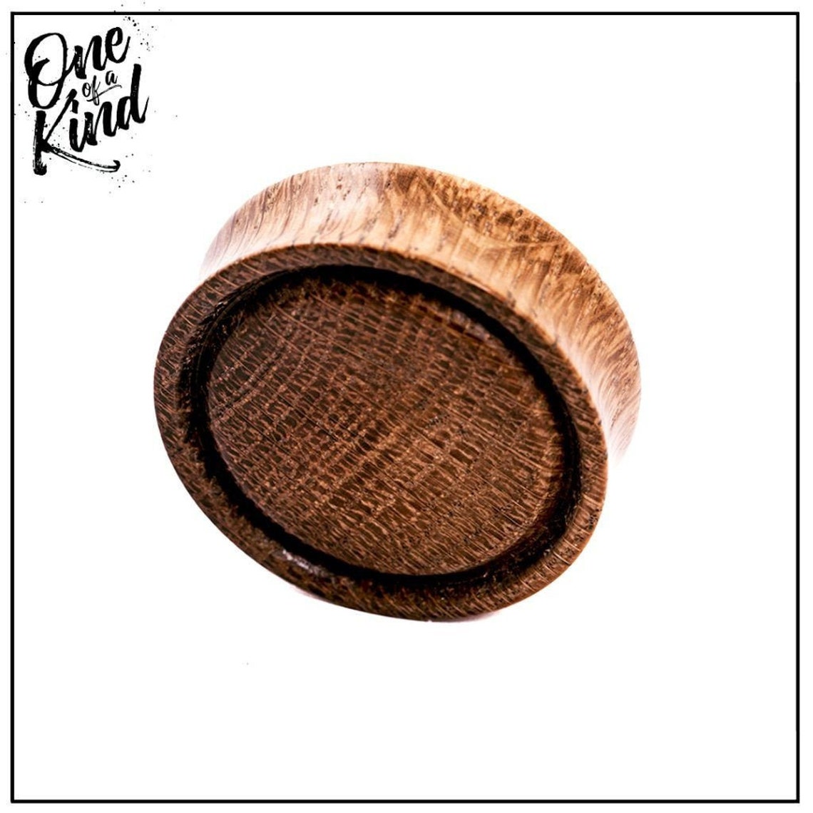 Wood Convex Double Edge Wooden Oak Plug 14mm 55mm White Oak Etsy