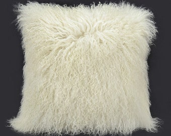 mongolian wool cushion