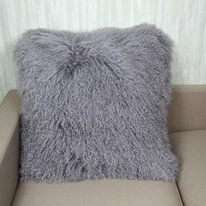 sheep fur pillow
