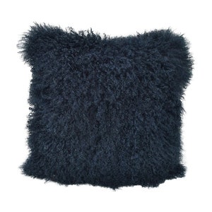 Navy blue fluffy pillows store