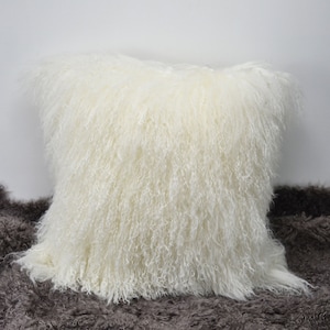 sheep fur pillow