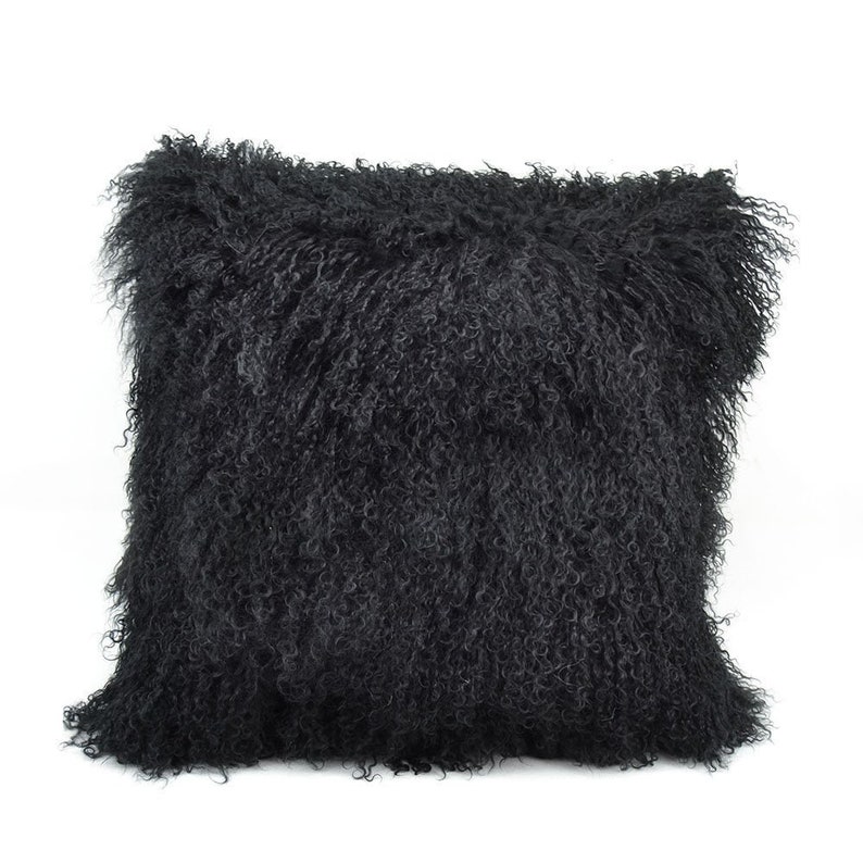 20x 20 Tibetan Lamb Fur Pillow Cover Mongolian Etsy