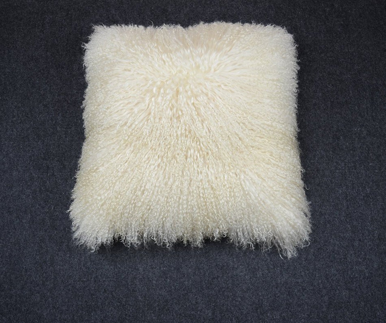 22x 22 Tibetan lamb fur pillow Cover Mongolian Etsy