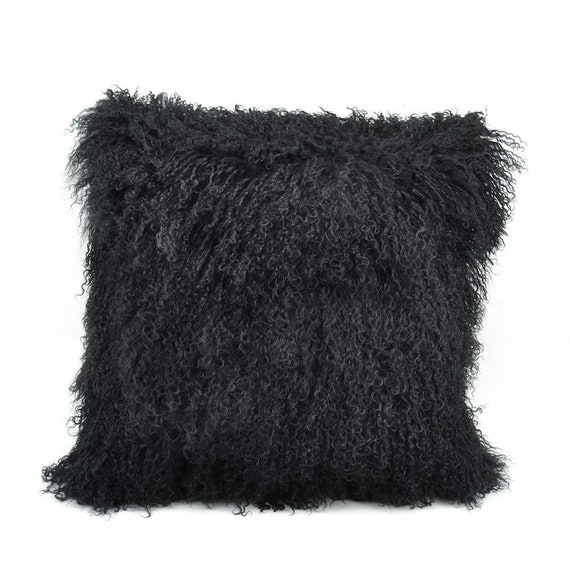 Mongolian fur cushion cheap