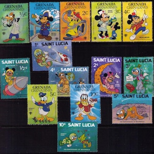 76 Ea Disney Stamps 1979/1982 MNH Disney Collection Of Stamps World Island Countries Antigua/Dominica/Granada/Maldives/St.Lucia Xtra Fine