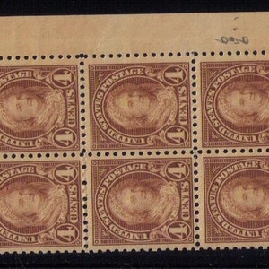 US (Scott 636) MNH PF cert (1927) upper right plate.no 18083 block (2x4) very fine