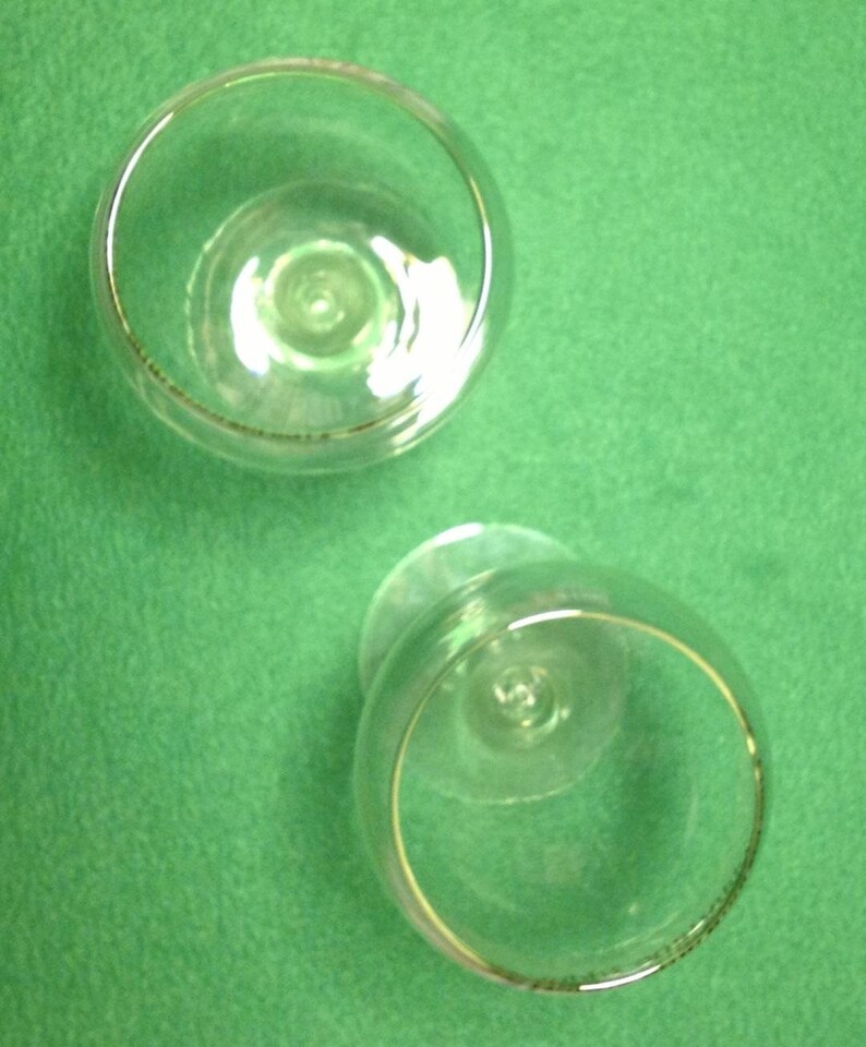 Wine Glasses 50th Anniversary Set 8.5 Tall x 3w Perfect With No chips No cracks Pristine /& Crystal Clear!!