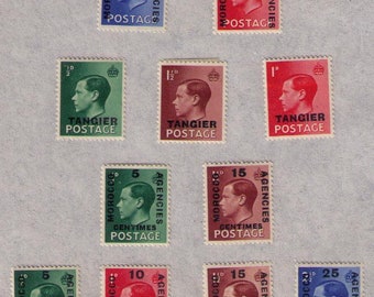 UK GB 1937 Morocco & Tangier MH Sc 515-17 (11ea) Mint Hinged Stamps Very Fine . British Agencies..