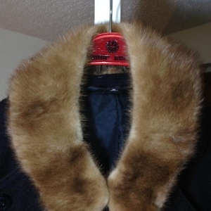 Red Fox 20&quot;Long Collar Genuine x 3&quot;w Plush Fluffy Fur Collar Neckwear Scarf