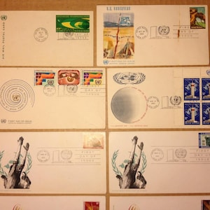 Verenigde Naties 15 EA FDCs 1966 tot 1971 eerste dag dekt zeer fijne collectie