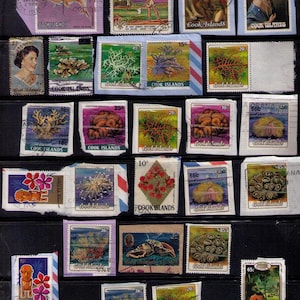 48 Ea Cook Islands 1960/1984 Internantional Cut Corners most still attached to envolope corners.