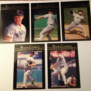 Roger Clemens 1992 Fleer - Nos, 2/4/5/6/8 carriera Highlights - XTRA FINE