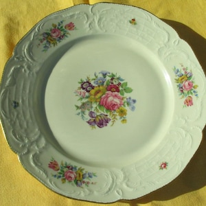 13&quot;W Rosenthal Sanssouci Circa 1940s Large Floral Chop Plate No Flaws.