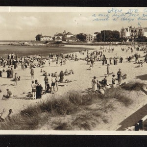 Dinamarca Postal 1942 Escena de la playa Sc 281 Dinamarca Bornholm Badeliv Ved Sandvig .. Envío gratuito