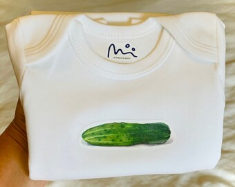 Pickle Baby Onesie: 100% Cotton, Little Pickle Gift