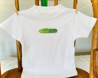 Pickle Baby and Toddler T-shirt, 100% Cotton, Crew Neck, Super Soft T-Shirt For A Little Pickle!