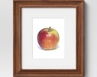 Apple - akana&#39;z Apple Art Print in Multiple Sizes • Giclée Print of an