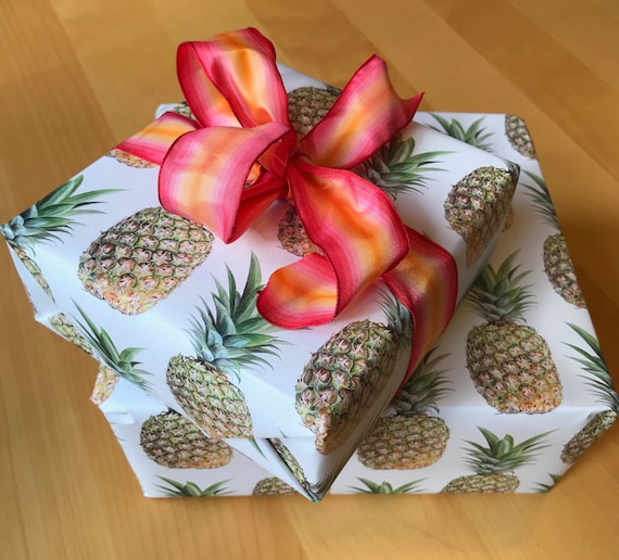 Pineapple Gift Wrap Sheets • Tropical Luau Party, Southern Hospitality