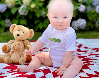 Pickle Baby Onesie: Buttery Soft 100% Cotton Bodysuit