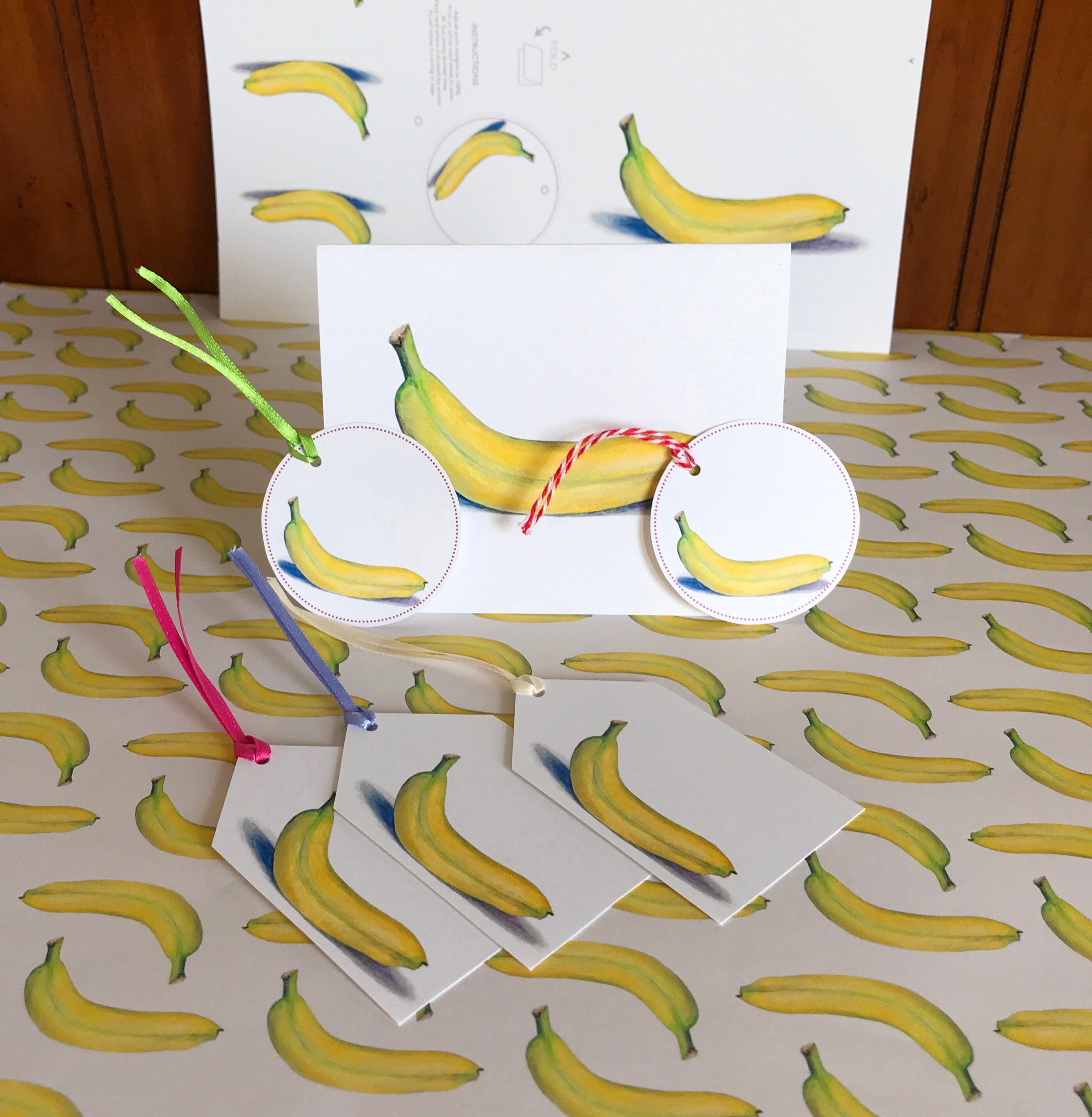 Printable Banana Gift Tags Downloadable Gift Tags Banana Etsy España