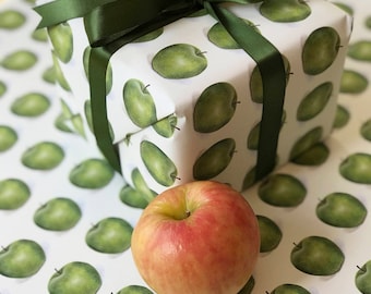 3 New sheets MINI Red and Green APPLES Fruit Scrapbook 300 Stickers