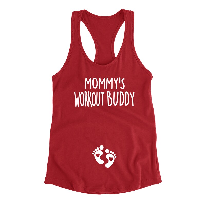 Pregnancy Shirt Workout Buddy Pregnancy Announcement Shirt Etsy