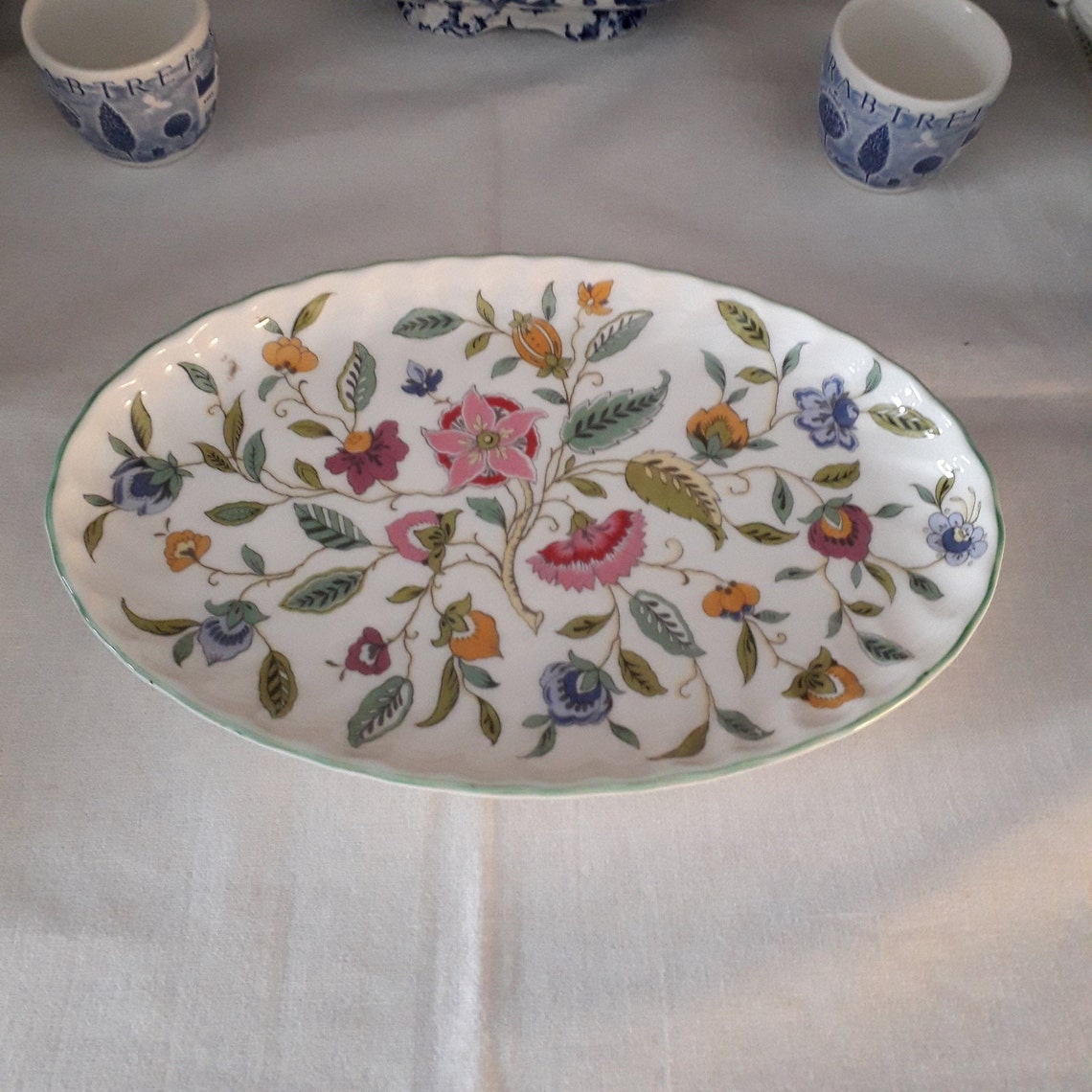 Minton Haddon Hall bone china oval dish/tray Etsy