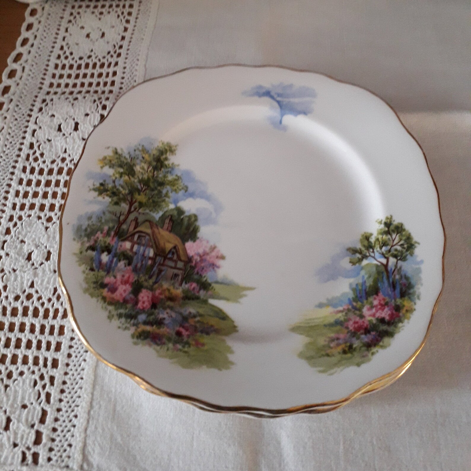 Vintage Royal Vale Bone China Tea Plates Etsy
