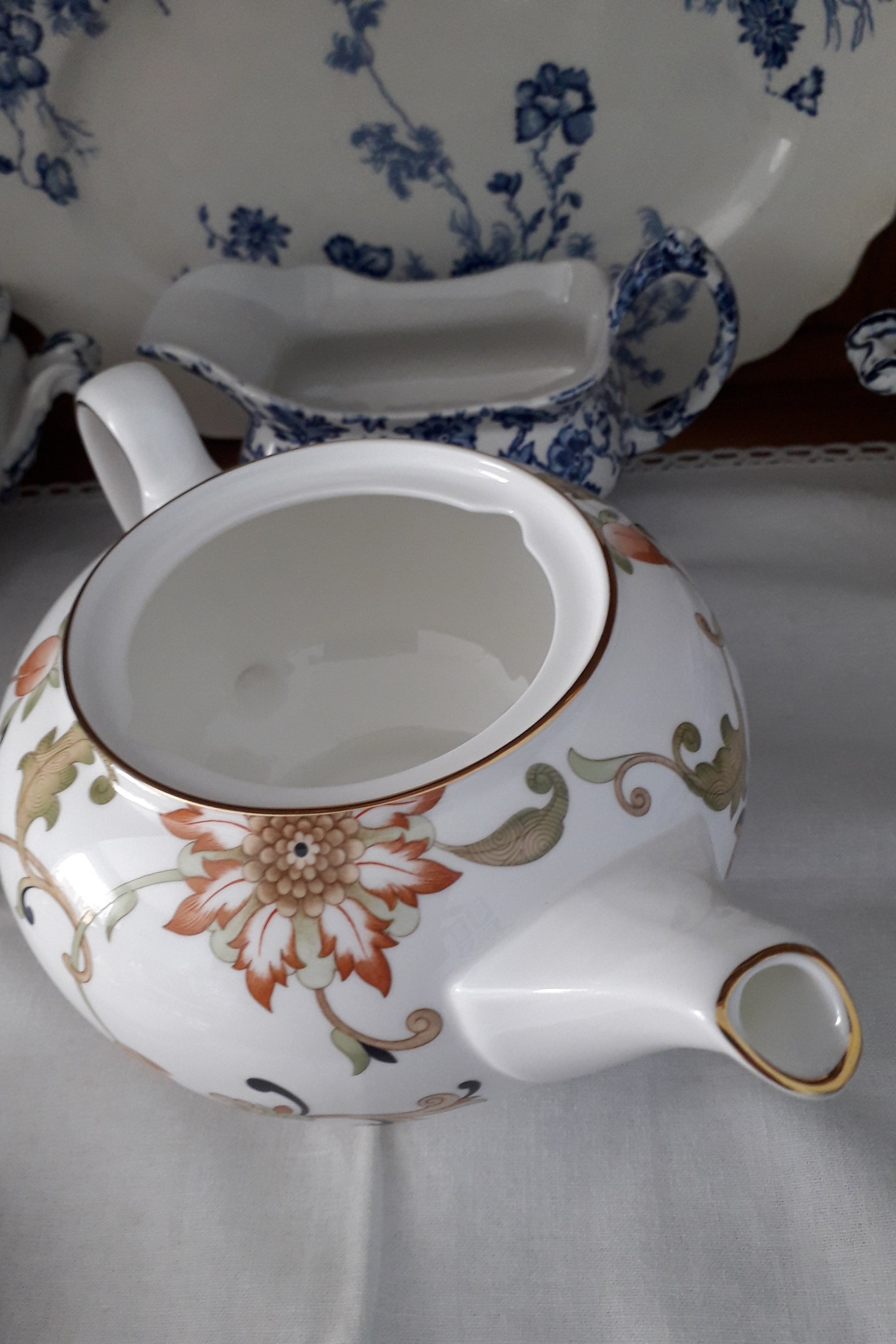 Wedgwood Oberon bone china teapot Etsy
