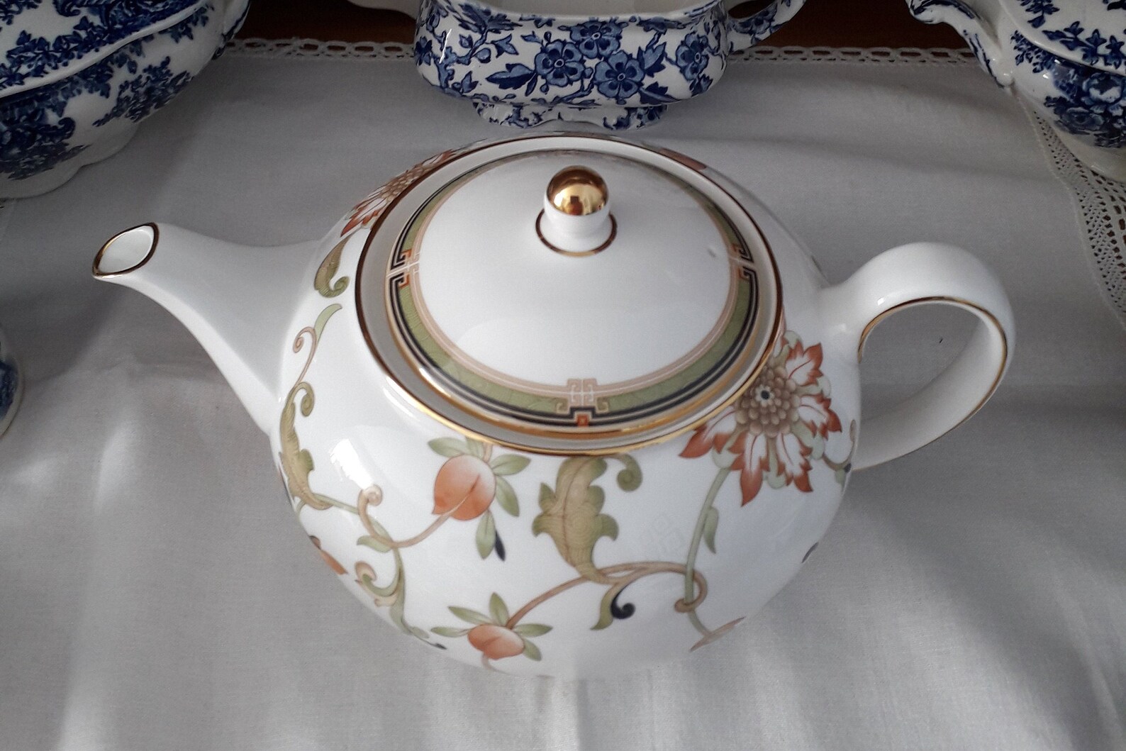 Wedgwood Oberon bone china teapot Etsy