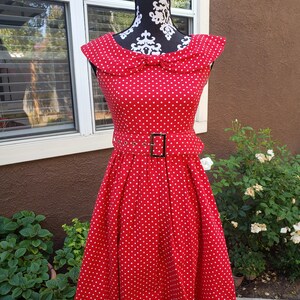 lindy bop polka dot dress