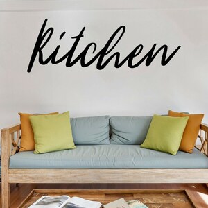 Kitchen Cursive Vinyl Sign Decal & Sticker for Car Home Decor Wall Art ...