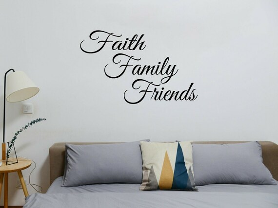 Faith Family Friends Vinyl Sign Decal & Sticker for Car Home | Etsy
