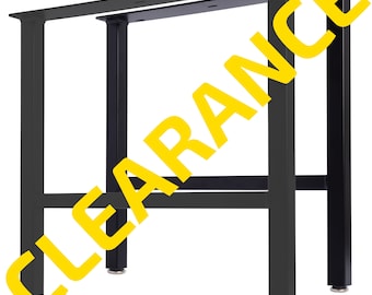 H-Frame Metal Table Legs (Set of 2) – Ready to Ship, 10"–35" Heights for Desks, Benches & Tables