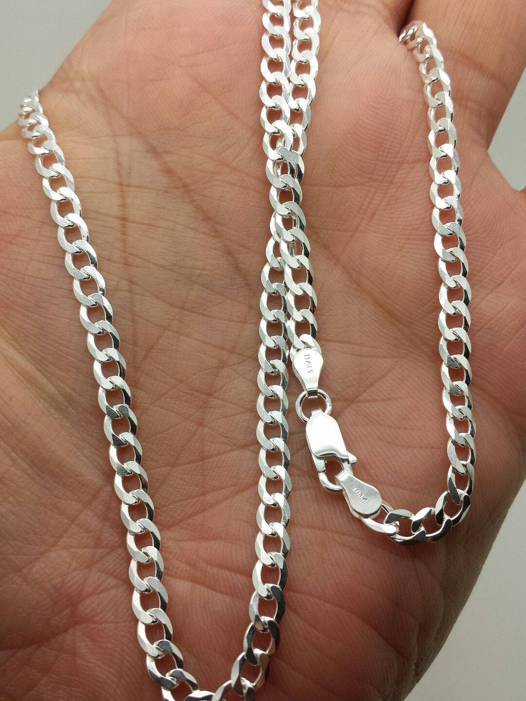 925 Sterling Silver Italian Solid Cuban Curb Link Chain 4.5mm 2026 BEST  Pricefathers Day Gift/best Selling Sale 