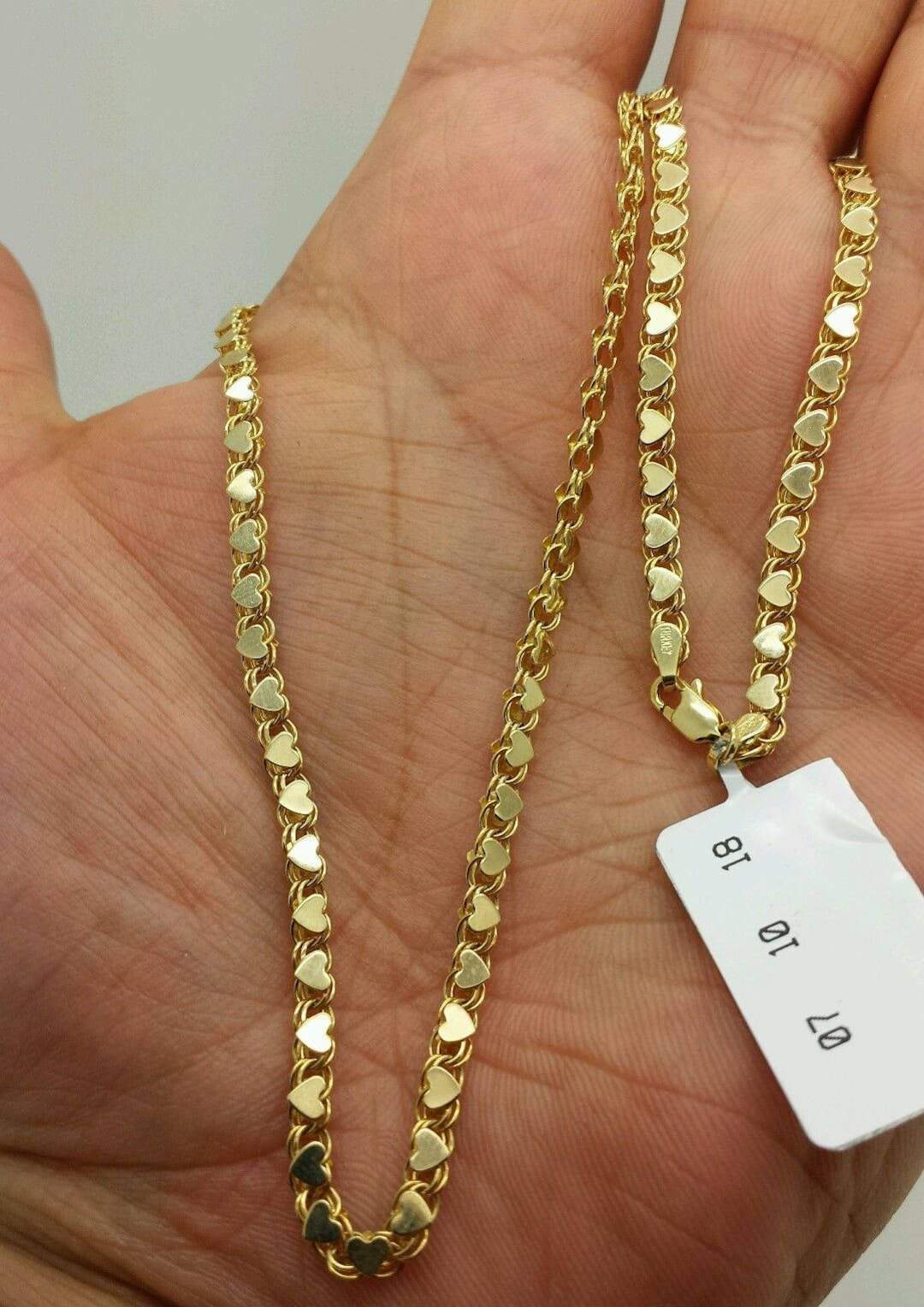 Heart chain link best sale