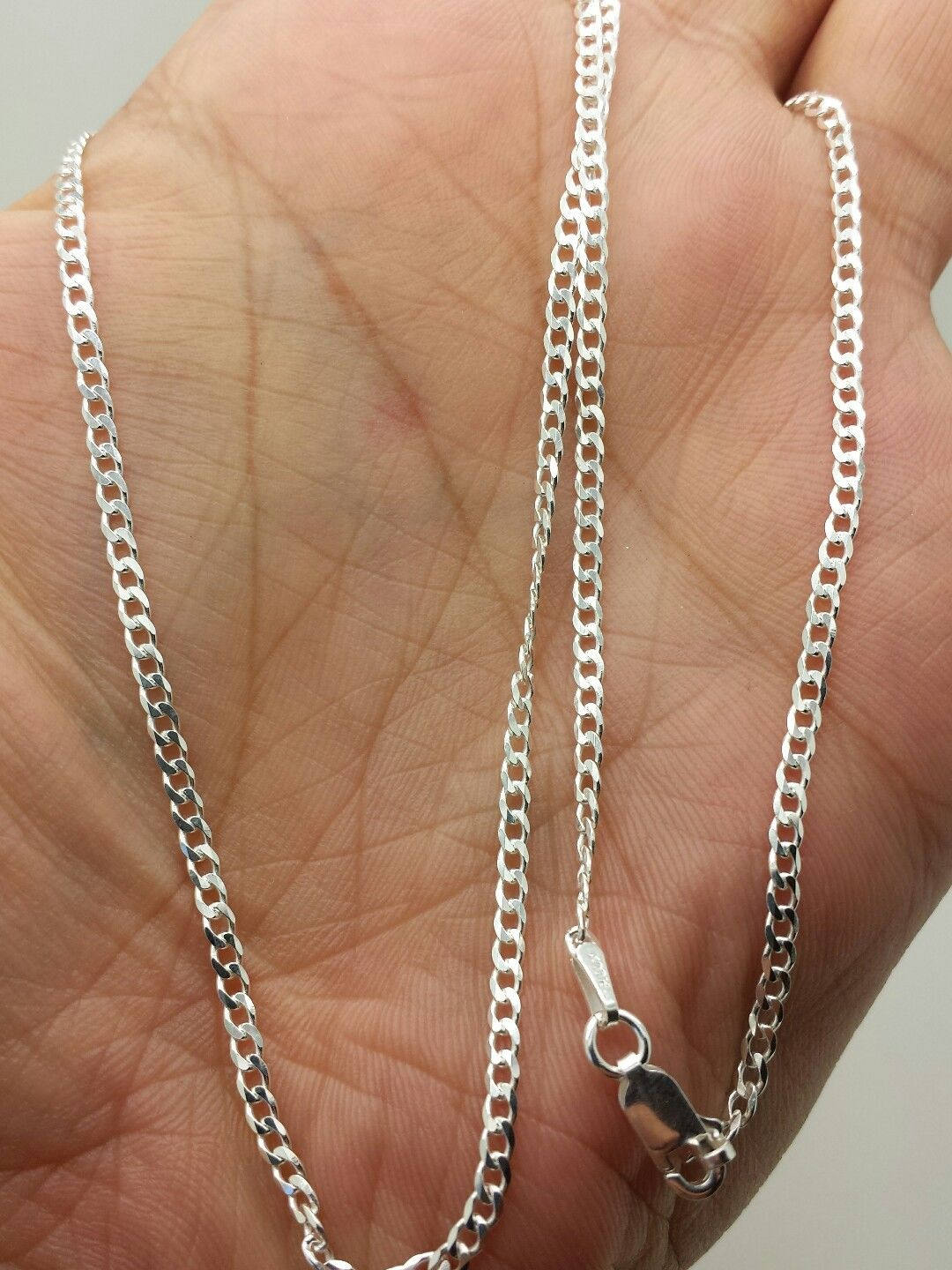 925 Sterling Silver Italian Solid Cuban 
