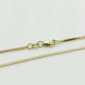 14k Yellow & White Milano Box Necklace Pendant Chain 1620 1.1mm Sale image 2