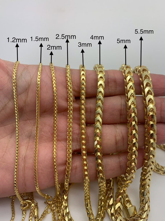 14k 1.5mm Franco Chain