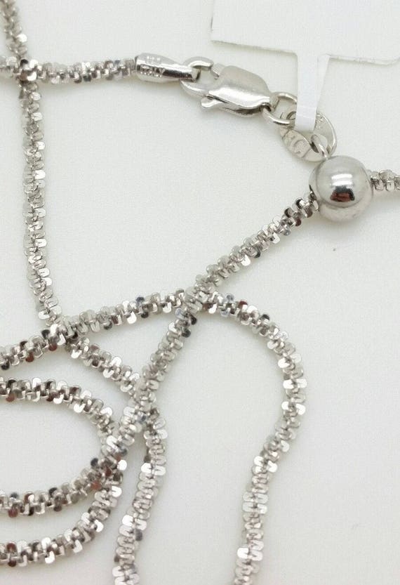 Adjustable 1.5mm Sparkle Chain Necklace Adjustable 1.5mm Sparkle Chain Necklace