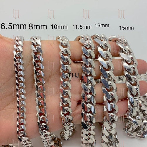 925 Solid Silver Miami Cuban 