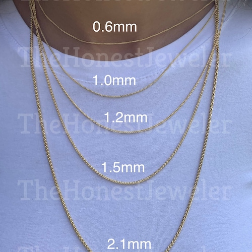 14k Solid Yellow White or Rose Gold 