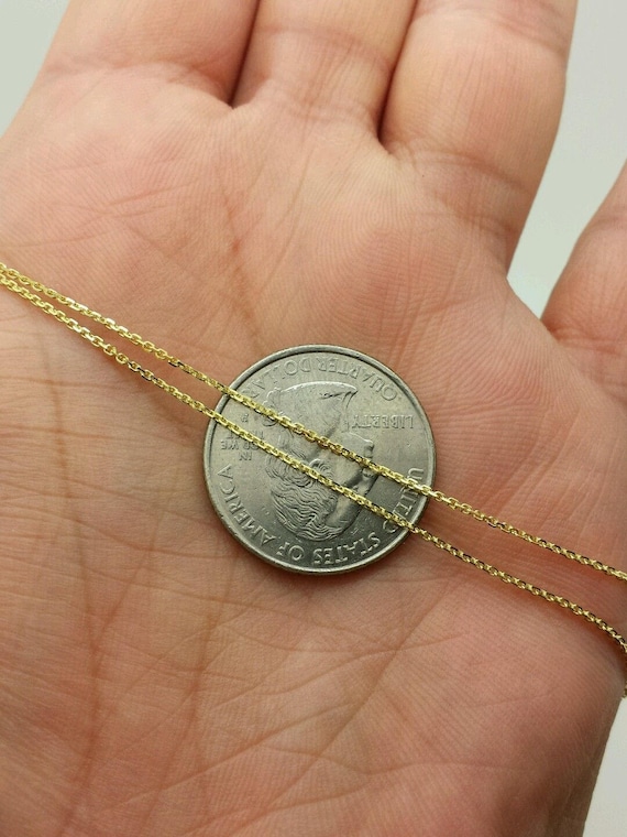 10k Solid Gold Adjustable Chain Necklace: Box, Wheat, Rope, Cable 10k Solid Gold Adjustable Chain Necklace: Box, Wheat, Rope, Cable