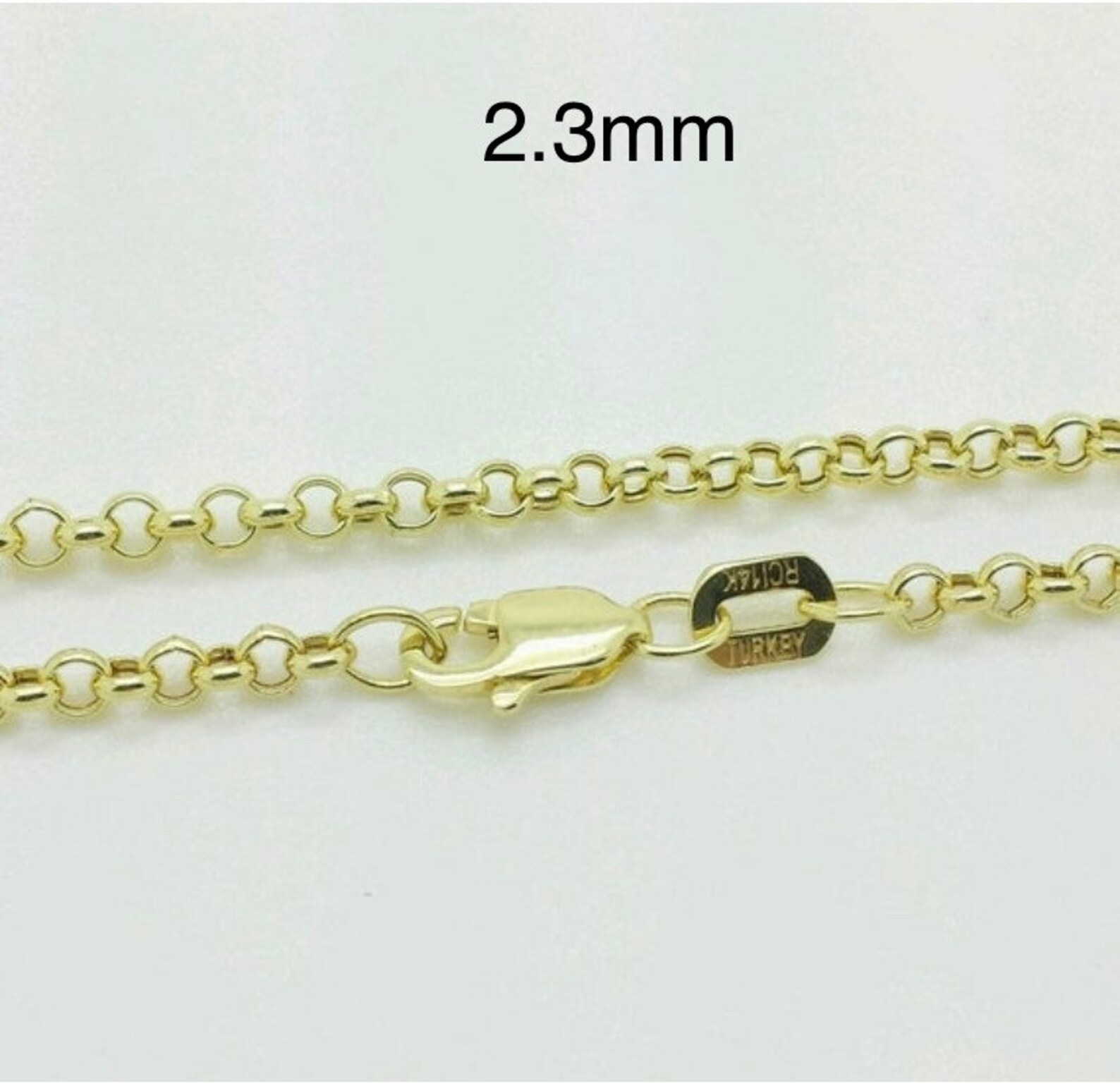 10k Yellow/white Gold Round Rolo Link Necklace,rolo Chain,everyday ...