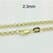 10K White Gold Rolo Chain Necklace