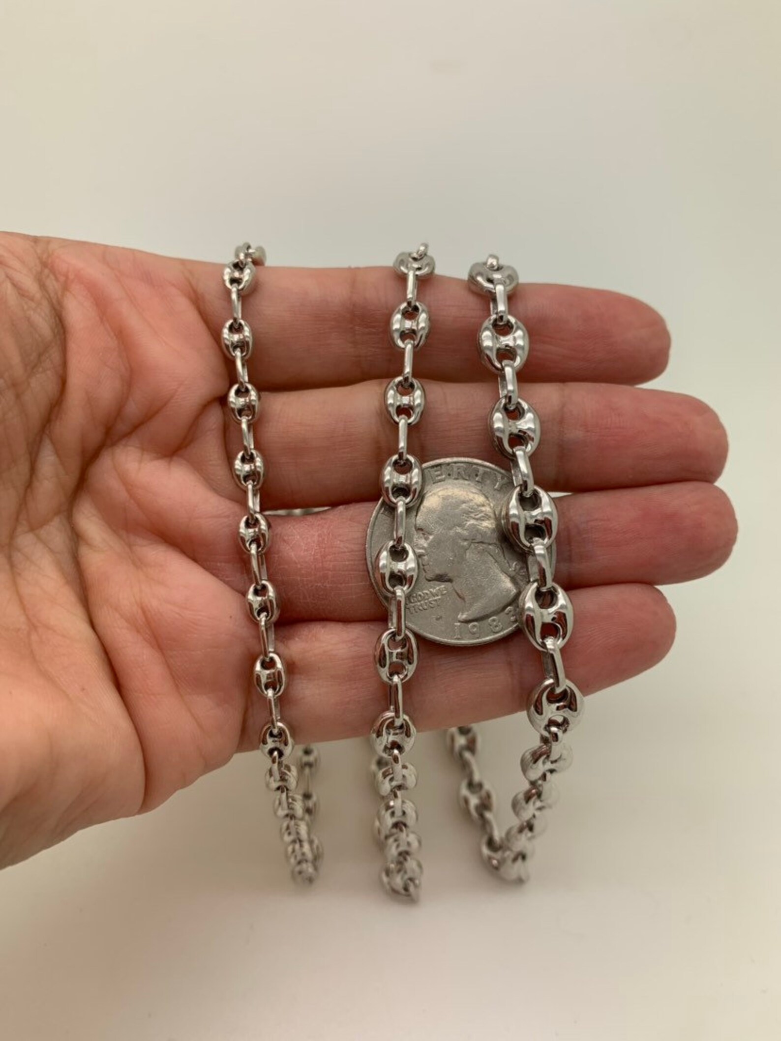 PORI JEWELERS Sterling Silver Mariner Chain Anklet - 9" With Lobster Clasp