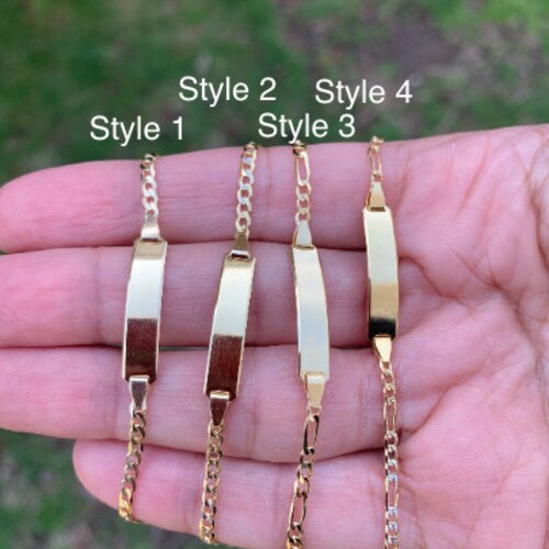 10k Solid Gold Figaro Cuban Link Baby 