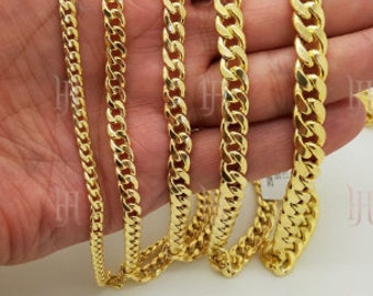 10k Hollow Yellow Gold Miami Cuban Link 