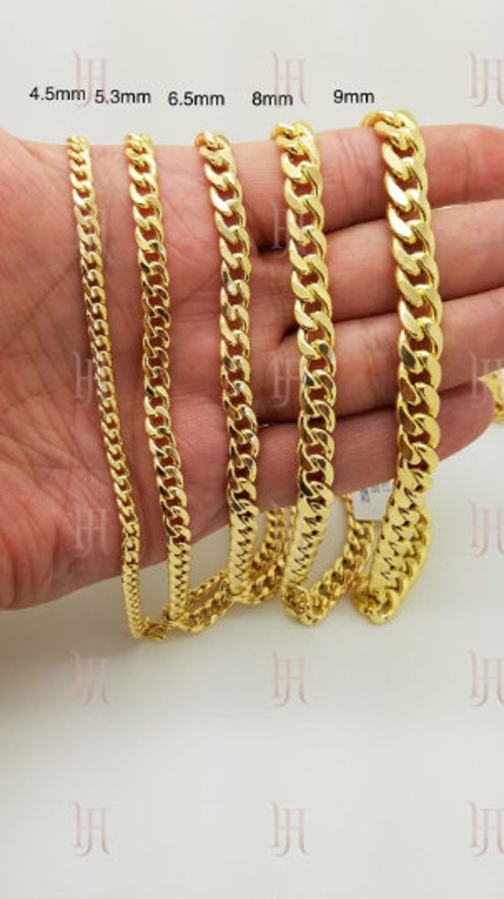 8 mm Rose Gold Cuban Link Chain (10k Gold) 20